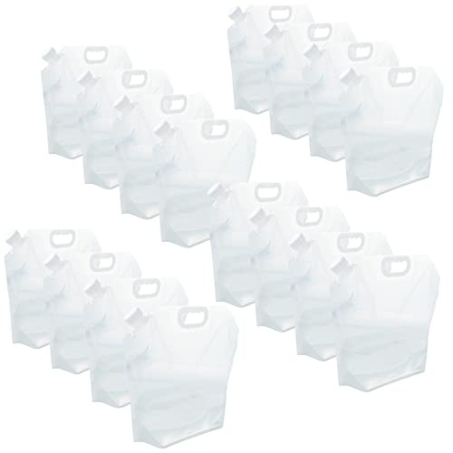 Water Bag Collapsible - 16-Pack Collapsible Water Containers 2.6 Gallon/