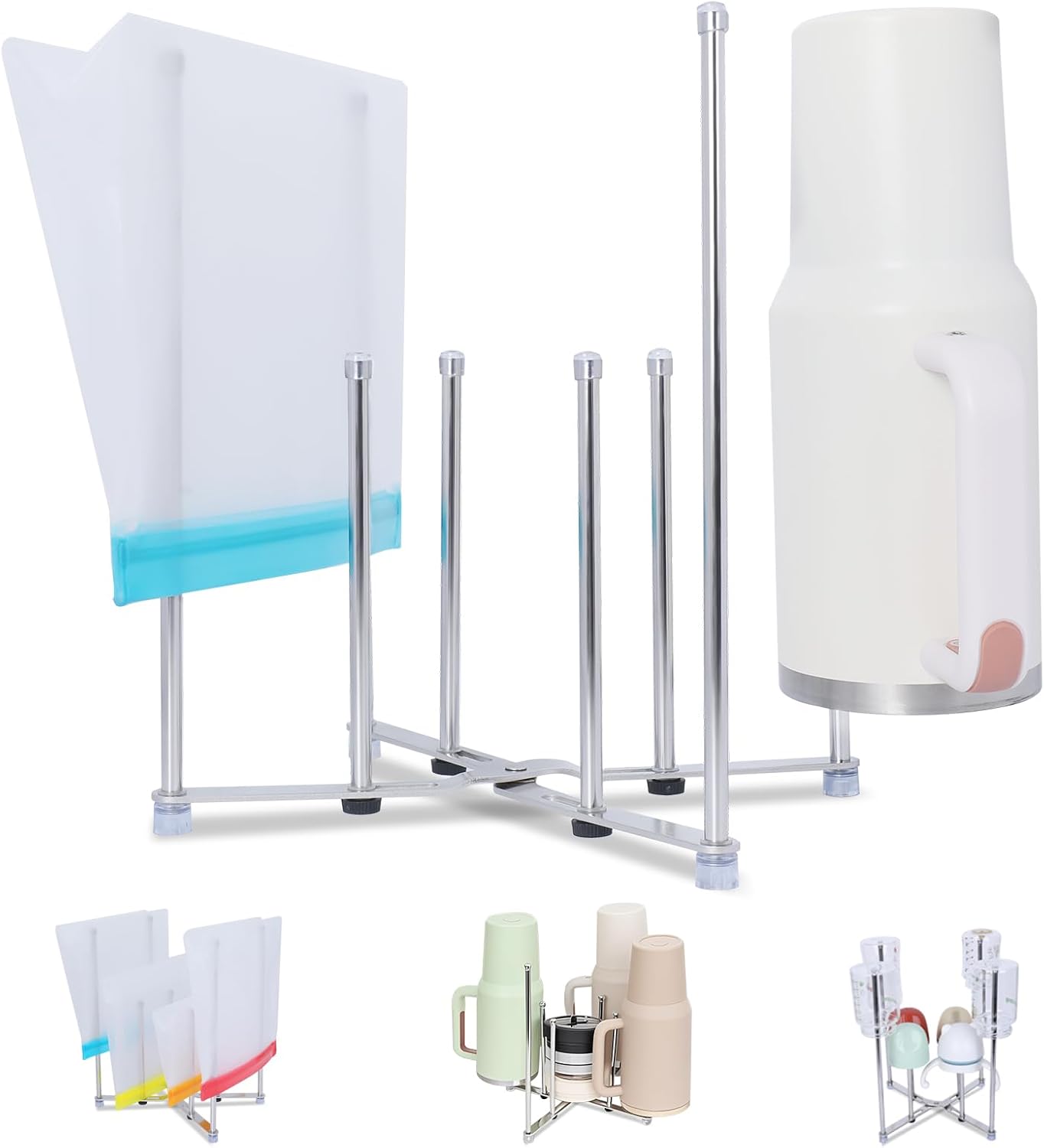 Plastic Bag Drying Holder, Bot - Water Bag Collapsible 评论和价格