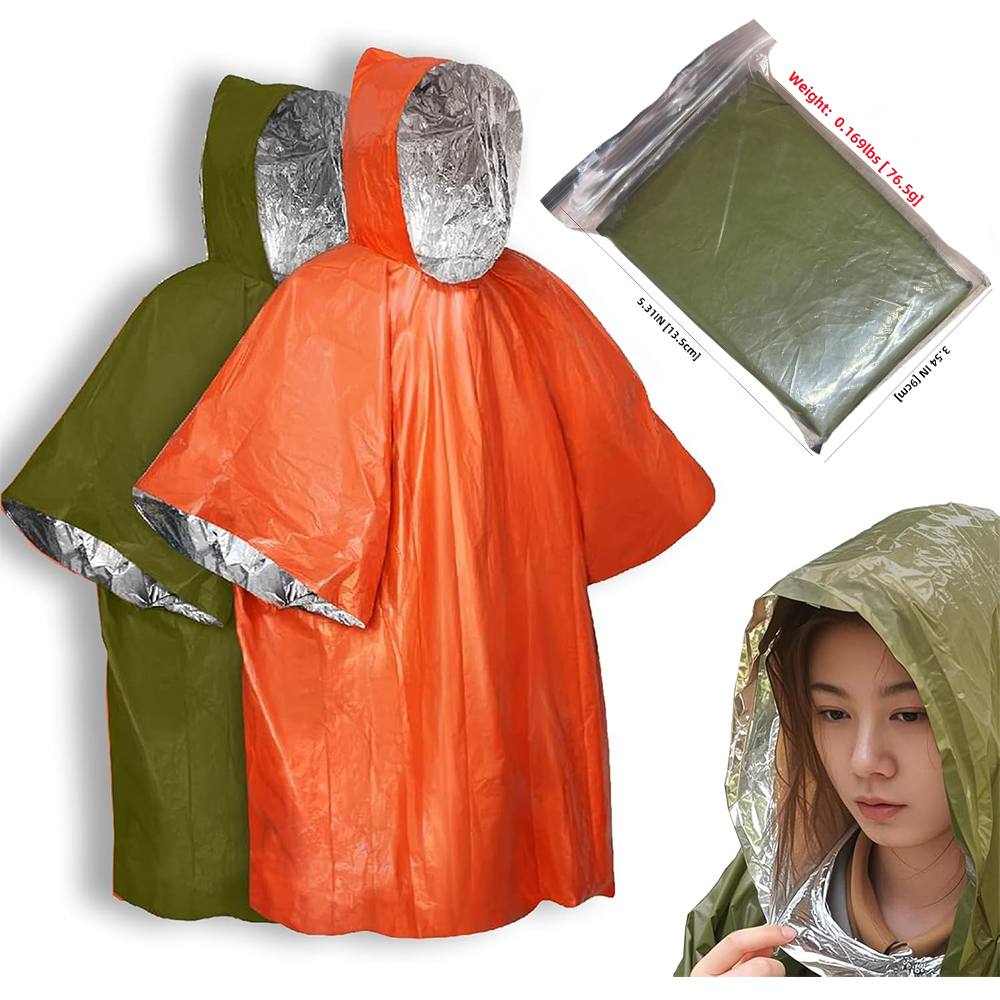 Camping Raincoat Waterproof Su - Survival Blanket Reflective 评论和价格