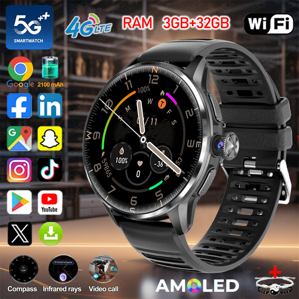 5G/4G Full Network Smart Watch - Compass Lensatic 评论和价格
