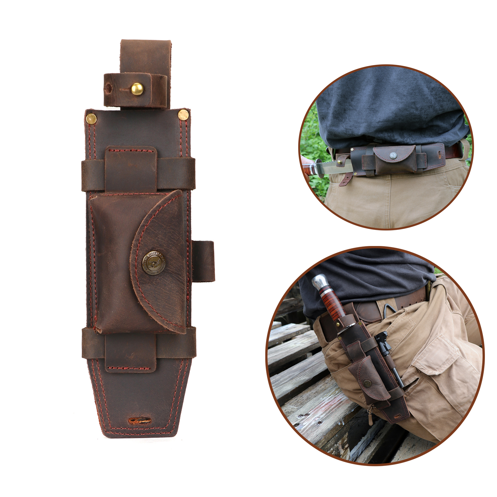 Tourbon Camping Leather thKnif - Bushcraft Knife Fixed 评论和价格