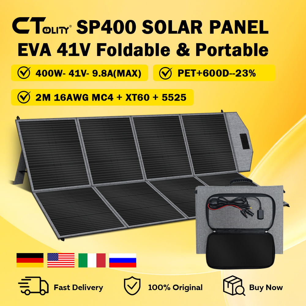 CTOLITY SP400 Portable Solar P - Solar Emergency Charger 评论和价格