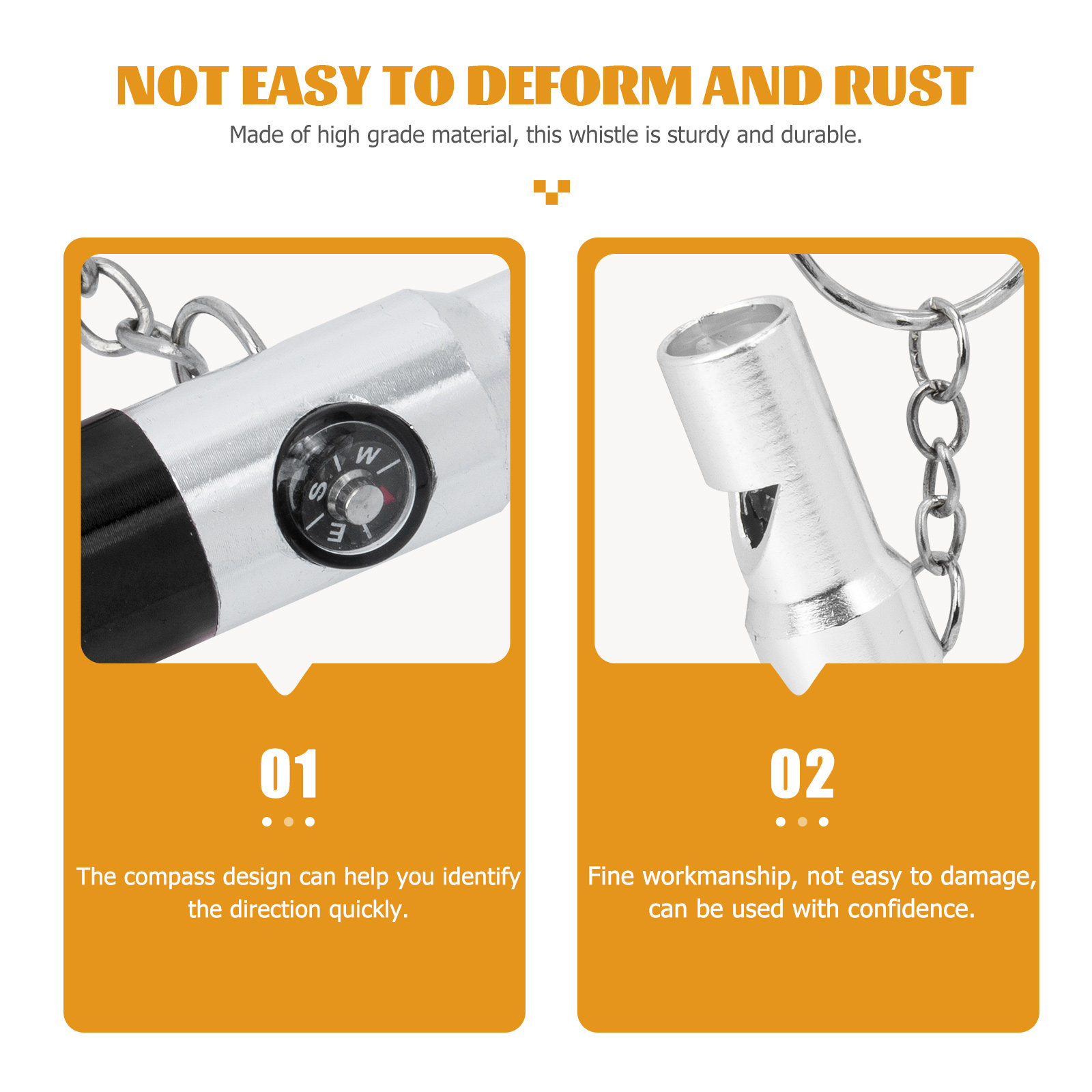2Pcs Multifunctional Survival  - Emergency Whistle Loud 评论和价格