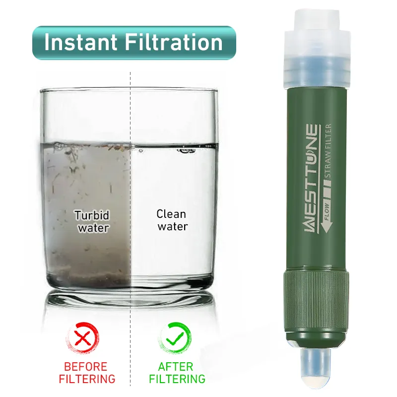 Outdoor Mini Filter Straw Set  - Water Purification Straw 评论和价格