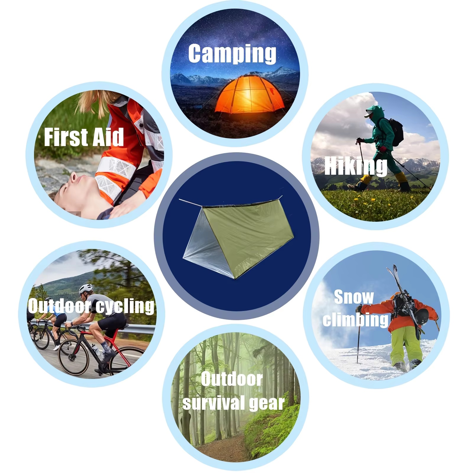 2 Person Emergency Shelter Biv - Emergency Mylar Tent 评论和价格