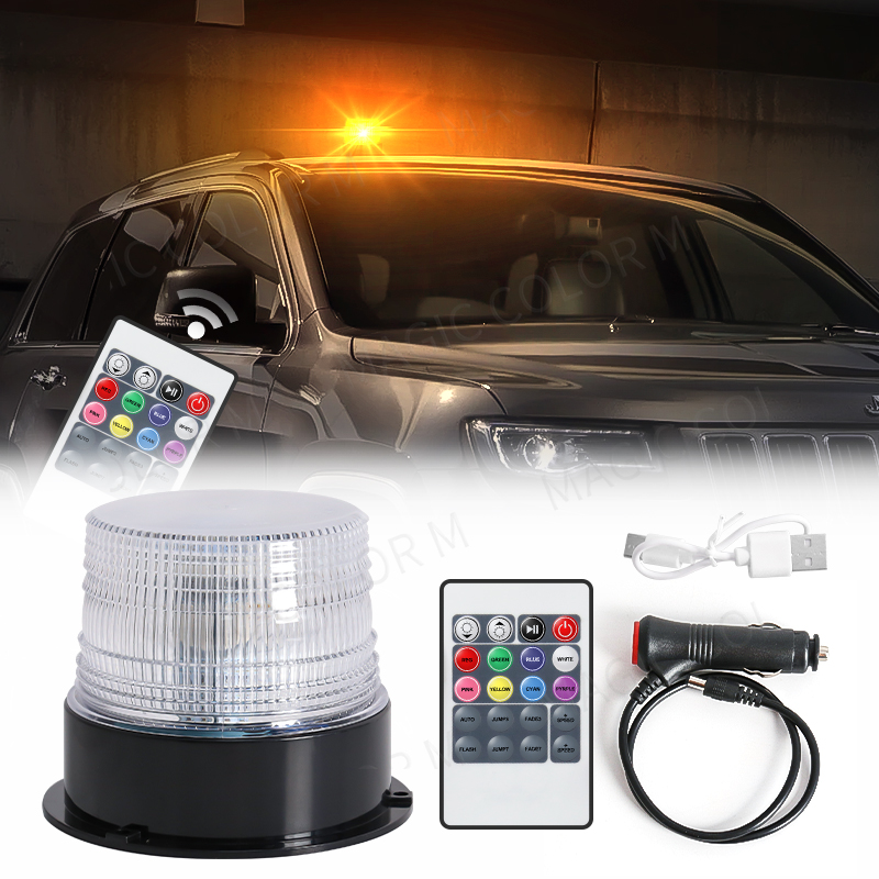 RGB LED Car Strobe Warning Lig - Sos Light Strobe 评论和价格