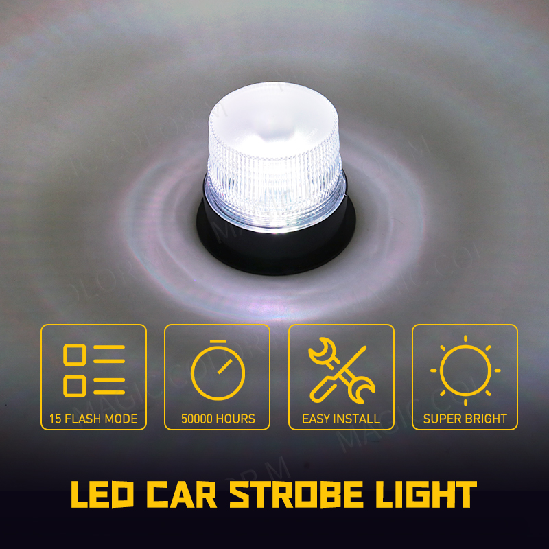 RGB LED Car Strobe Warning Lig - Sos Light Strobe 评论和价格
