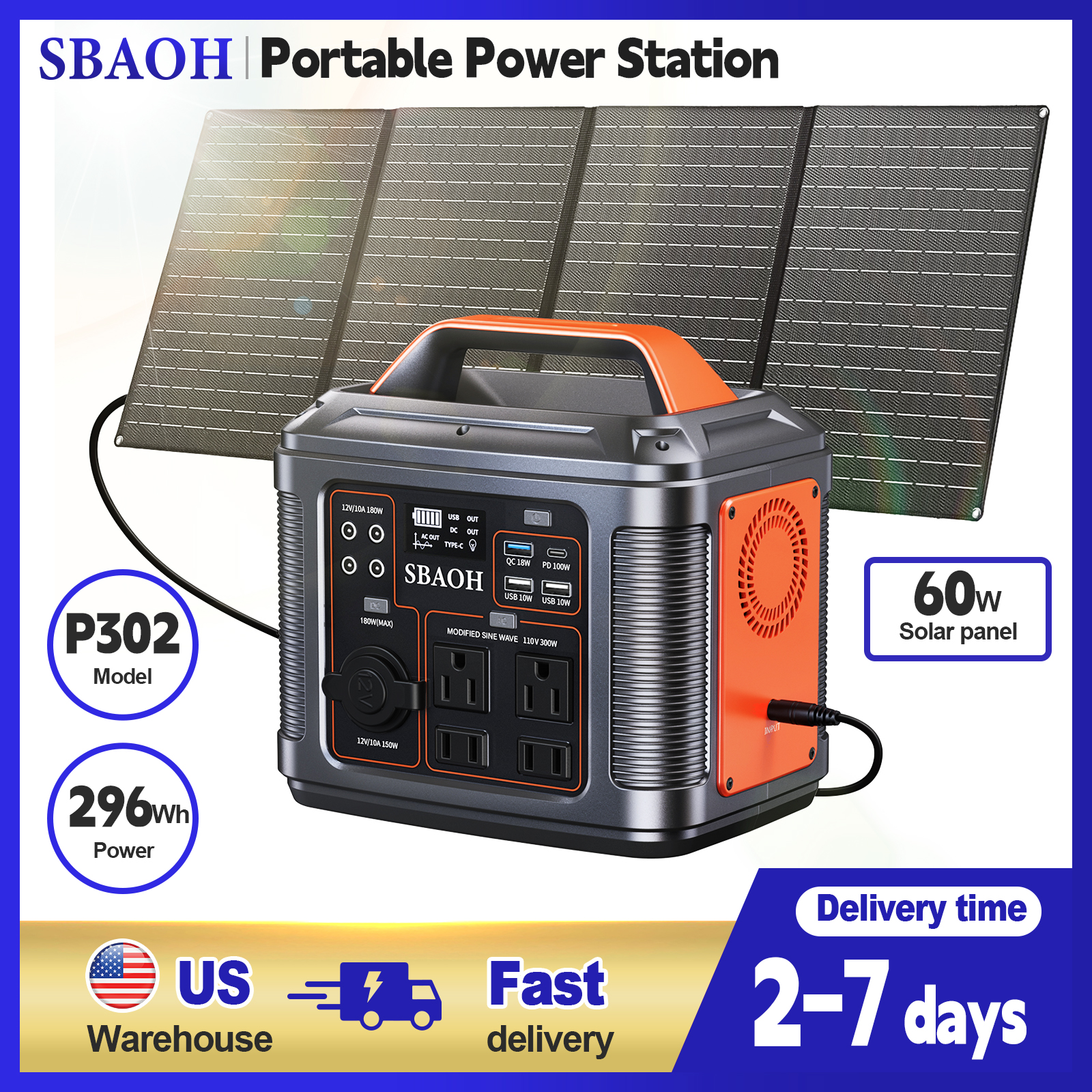 300W Portable Power Station, 2 - Solar Emergency Charger 评论和价格