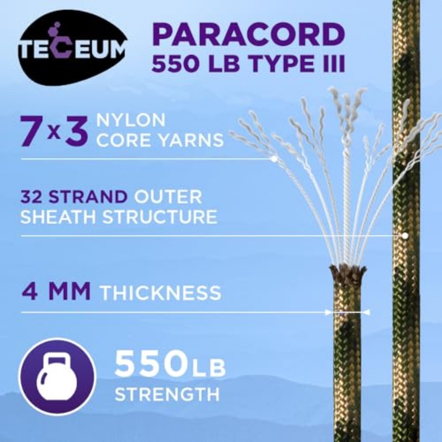 Reflective Paracord Rope 1000  - Para Cord 1000Ft 评论和价格