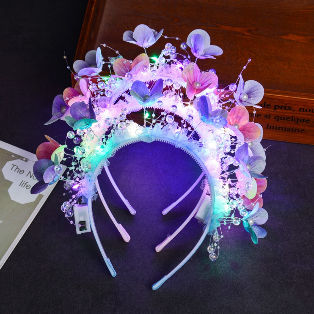 Glowing Flower Butterfly Headb - Sos Light Strobe 评论和价格