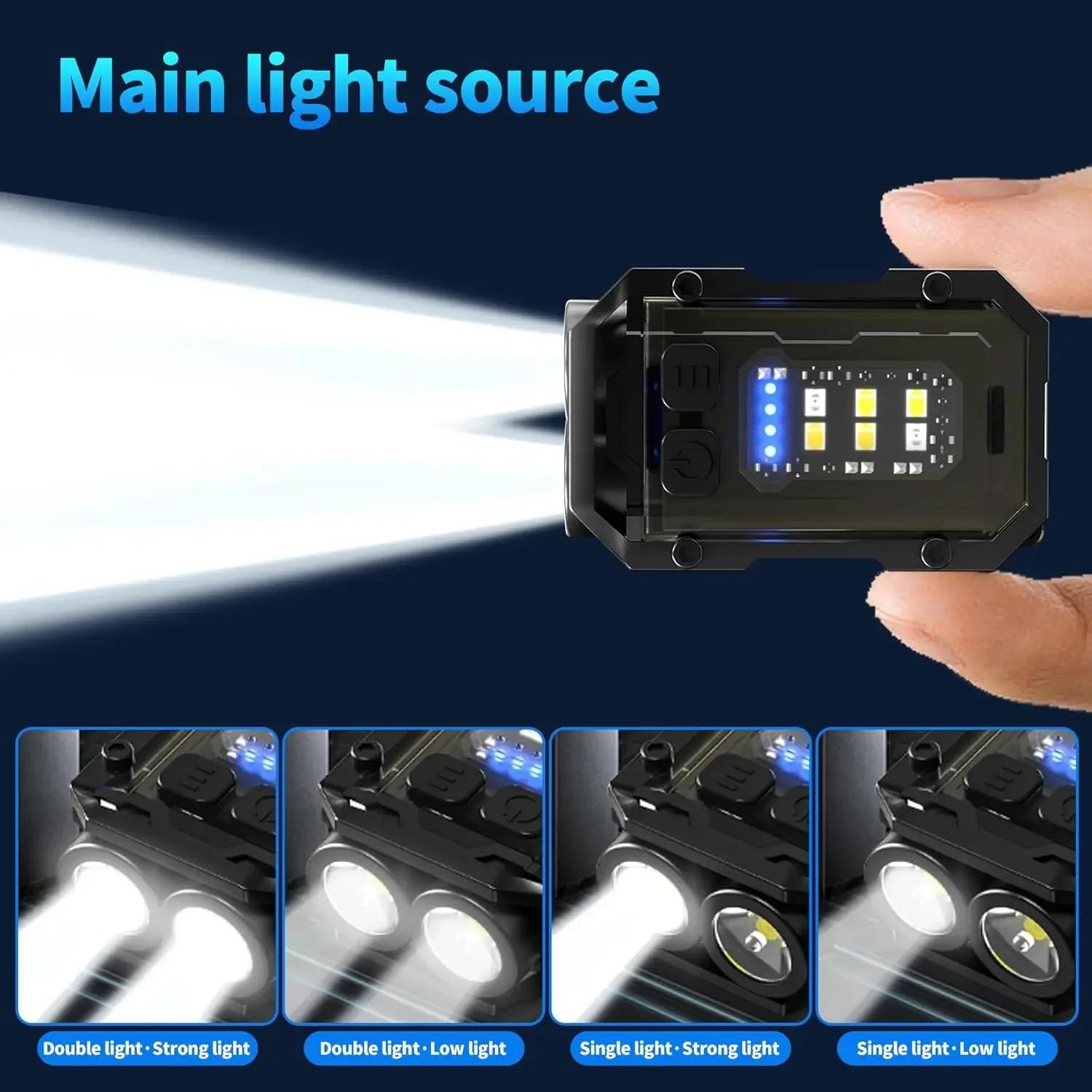Mini COB Keychain Flashlight,C - Fishing Kit Compact 评论和价格