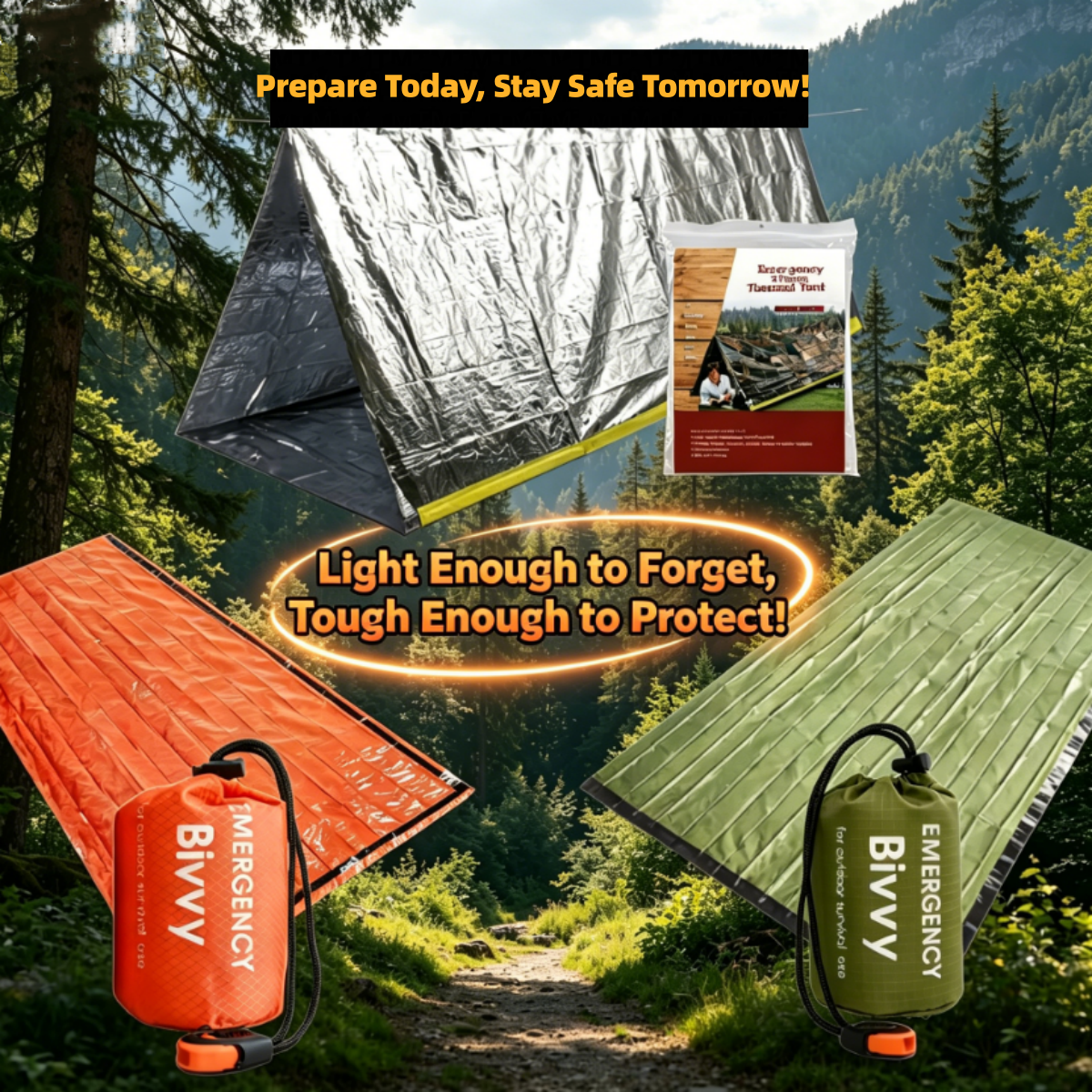 Compact Emergency Thermal Tent - Emergency Mylar Tent 评论和价格