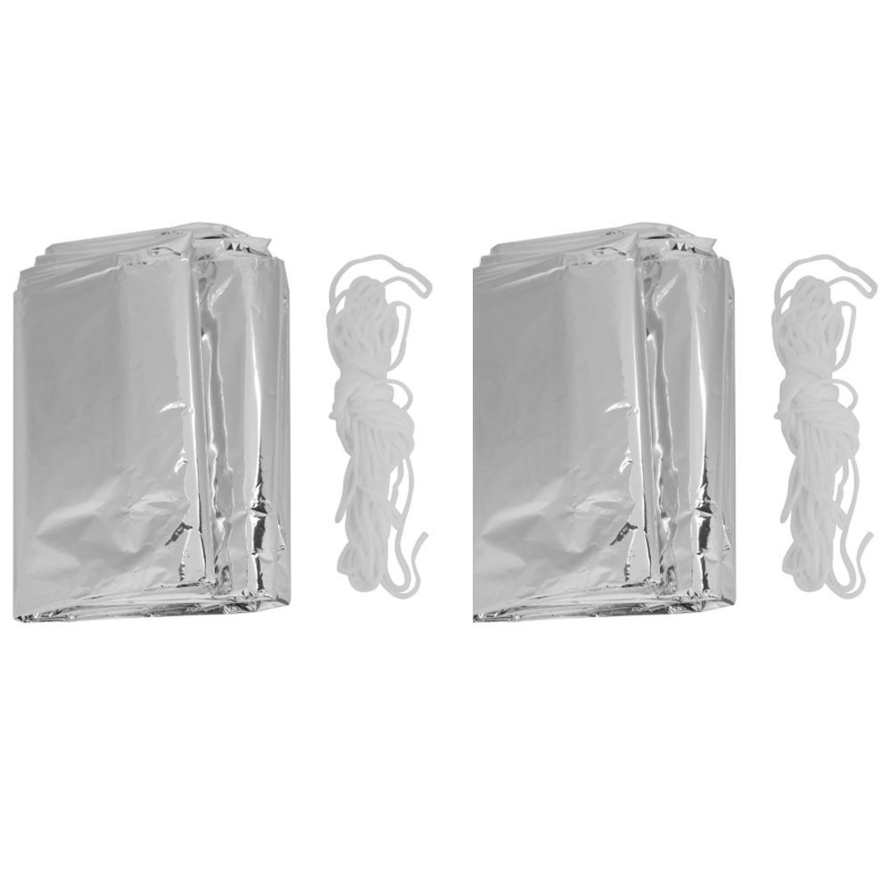 2 Pcs Reflective Emergency She - Survival Blanket Reflective 评论和价格