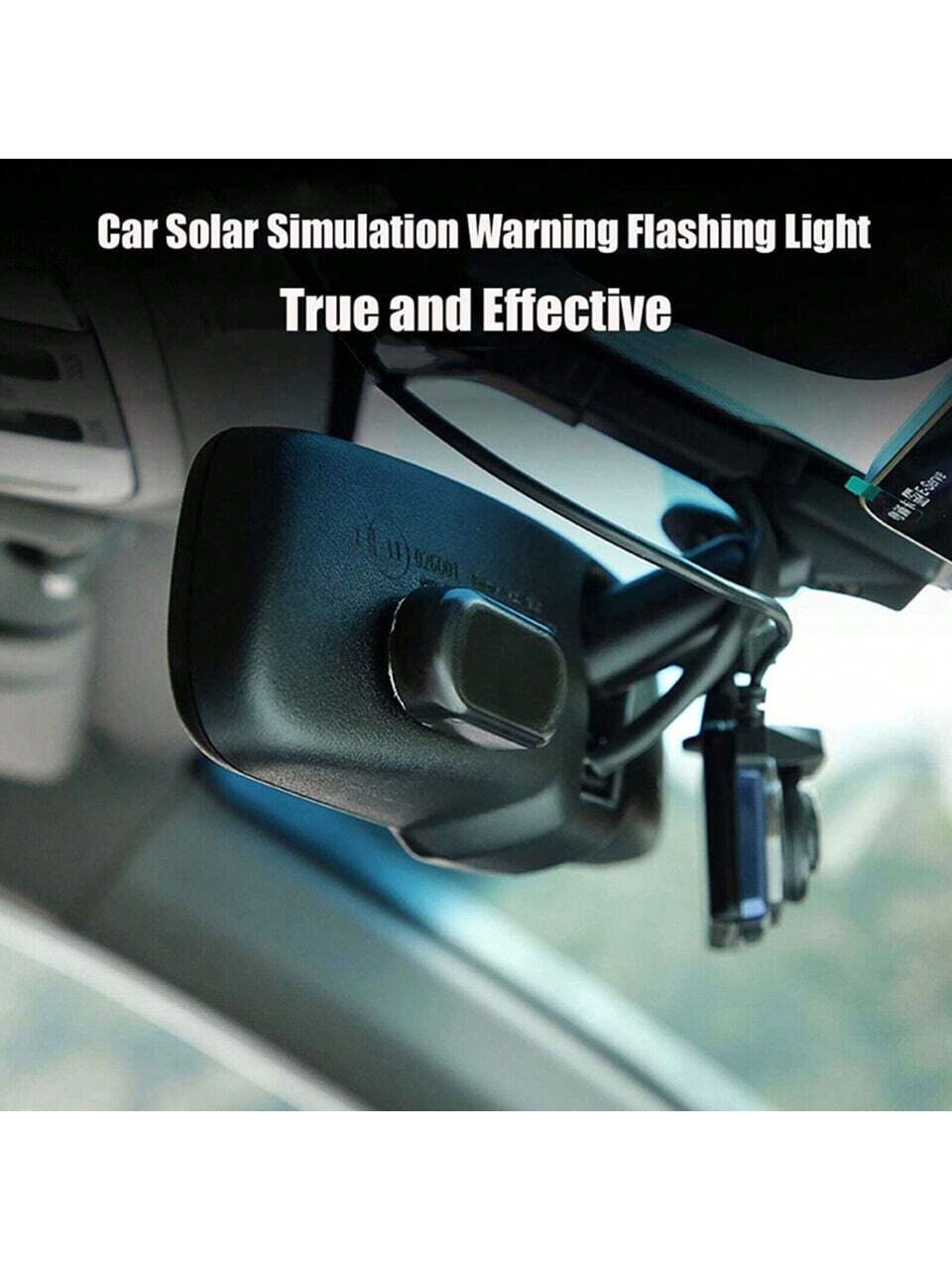 1PCS Black Shell Fake Solar Po - Sos Light Strobe 评论和价格