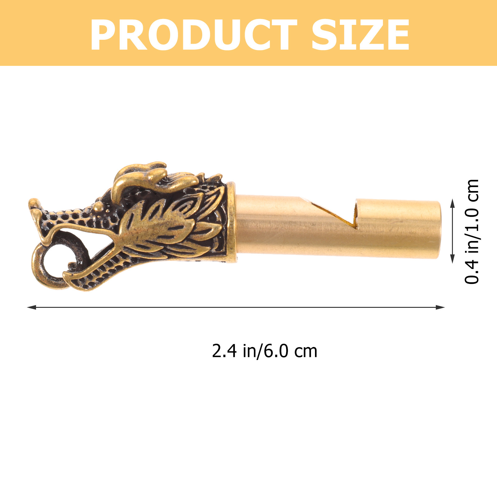 Delicate Brass Whistle Keychai - Emergency Whistle Loud 评论和价格