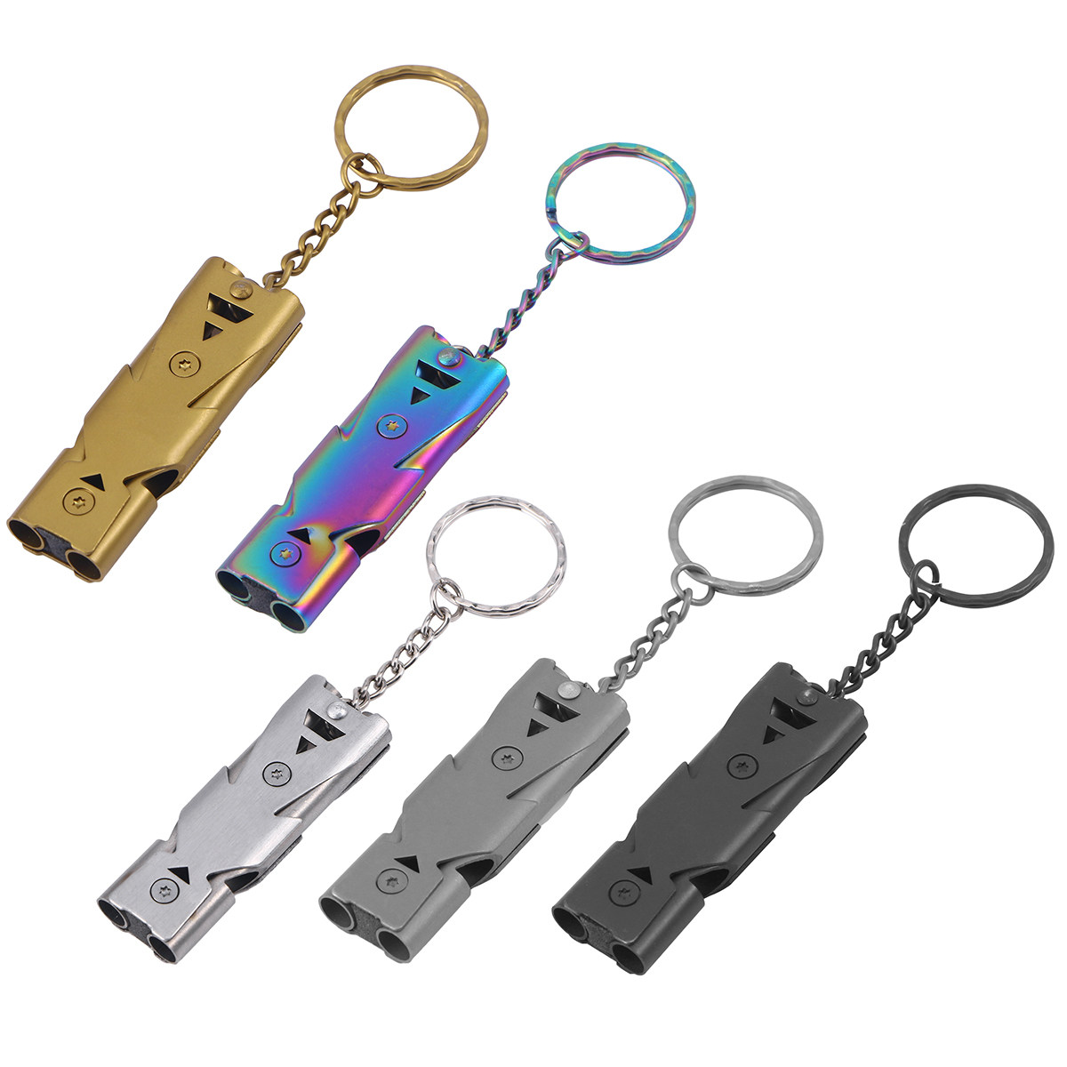 1Pcs Double Tube Survival Whis - Emergency Whistle Loud 评论和价格