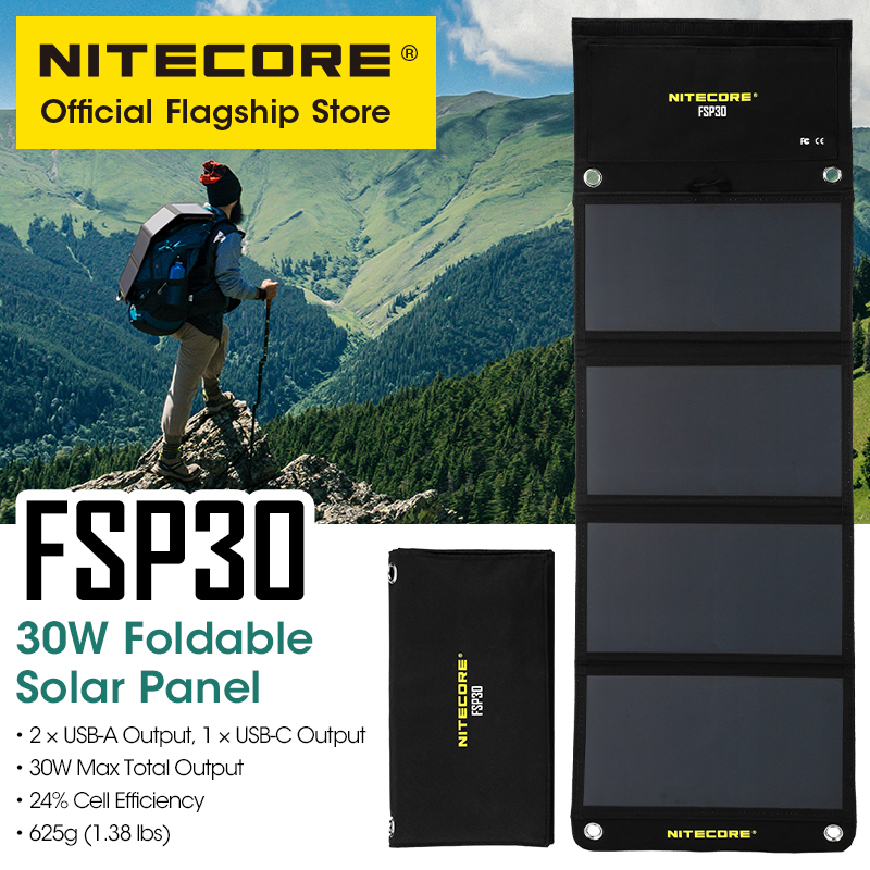 NITECORE FSP30 30W Portable So - Solar Emergency Charger 评论和价格