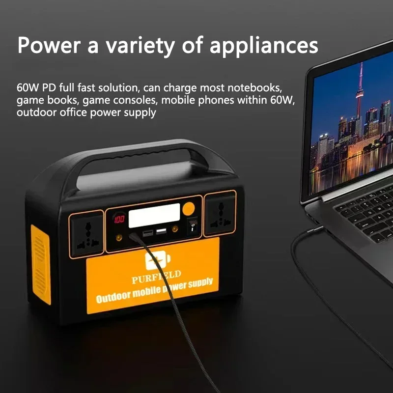 PURFIELD 220V 110V 300W Portab - Solar Emergency Charger 评论和价格