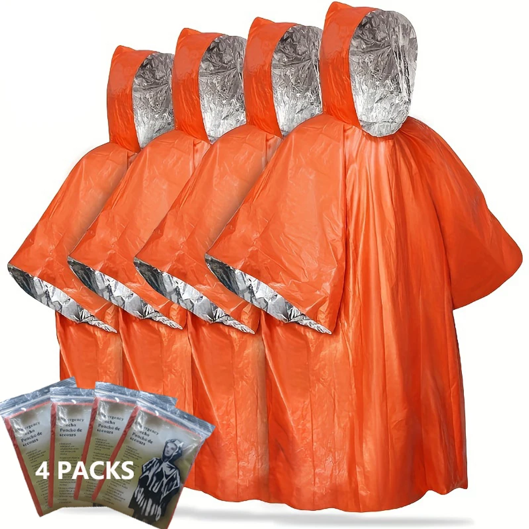 Emergency Rain Poncho with Hoo - Emergency Mylar Tent 评论和价格