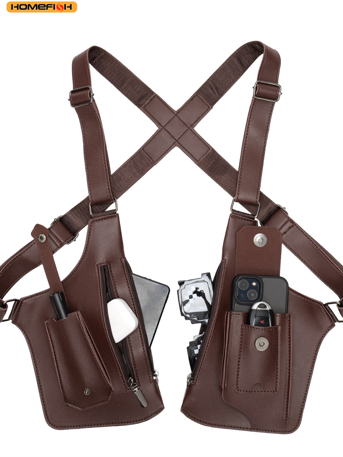 HOMEFISH Double Shoulder Strap - Fishing Kit Compact 评论和价格